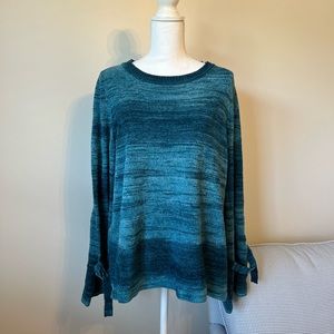 New with Tags St. John's Bay Sweater Long Bell Sleeve Size Large